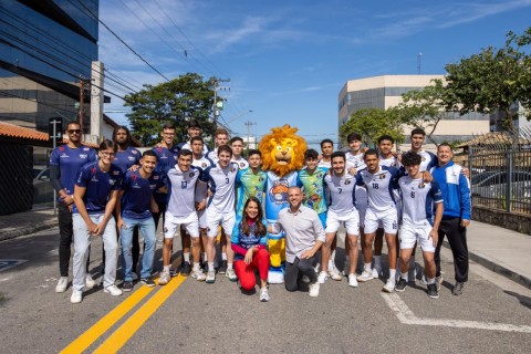 Conheça o Léo Taquá, o mascote oficial do Itaquá Vôlei Mania