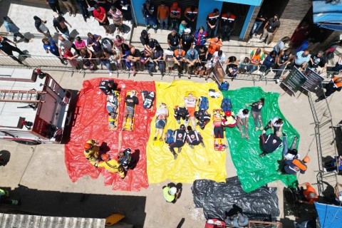 Defesa Civil de Itaquá realiza simulado de emergência com resgate de vítimas na Vila Sônia